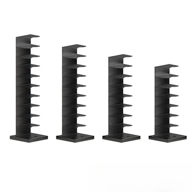Invisible bookshelf, floor-to-ceiling shelf, simple wrought iron against the wall, creative Nordic home living room corne