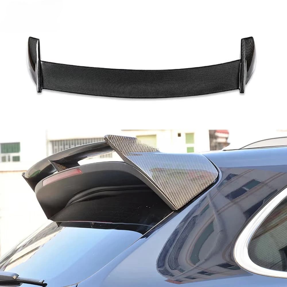 Carbon Fiber Rear Roof Spoiler Middle Wings Fit for 958 SUV 4 Door GTS S Sport 2015 2016 2017