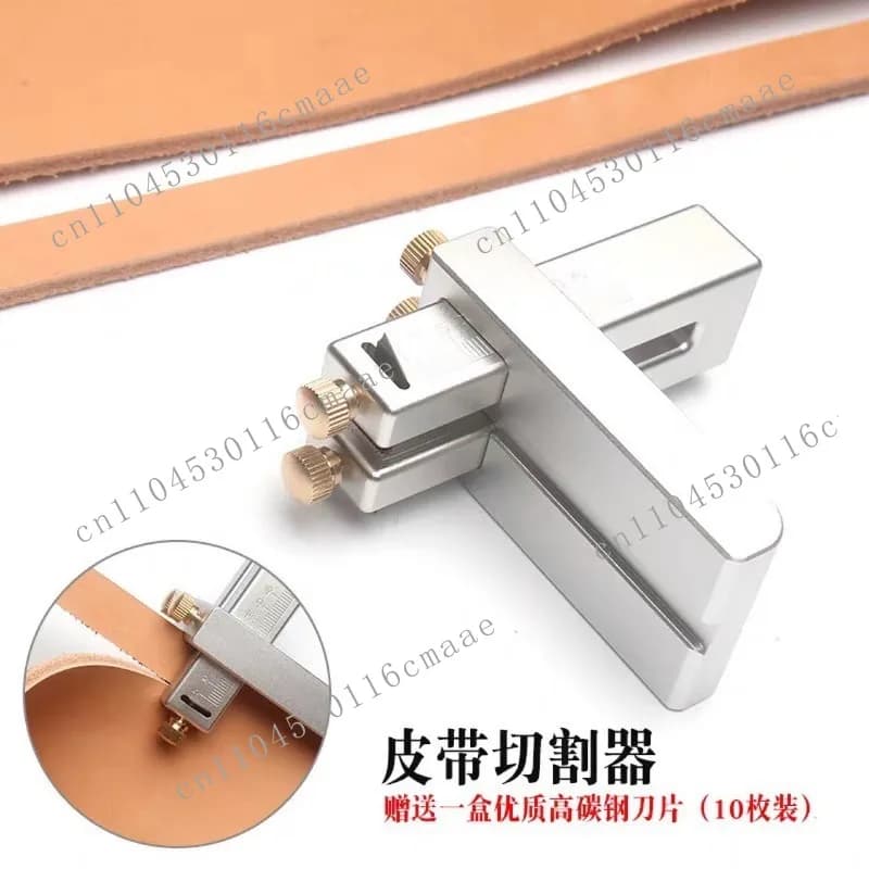 Belt strip cutter, aluminum alloy sandblasted oxidation, mini strip cutter, handmade vegetable tanned leather tool cutting strip