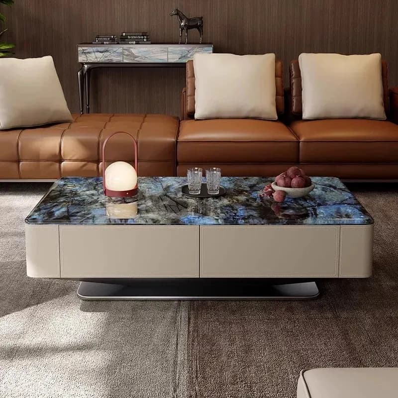 Designer Luxury Coffee Table Modern Living Room Living Room Organizer Moving Side Table Moving Mesa Auxiliar Home Furniture