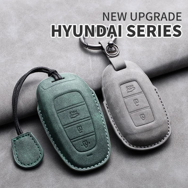For Hyundai Santa Fe Sport Ix45 Equus Centennial Genesis G80 Grandeur Azera 2013 2014 2015 2016 Leather Car Key Case Cover Shell