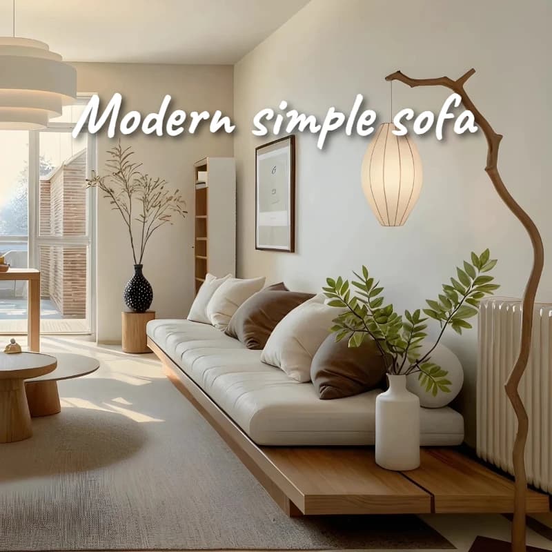 Wood Modern Sofa House Decoration Nordic Design Couch Full Size Frame Corner With Sleeping Function Hotel Couch Furniture Home