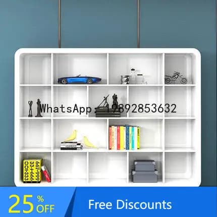 CZ White Paint Office File Cabinet Simple Modern Bookshelf Archive Storage Cabinet