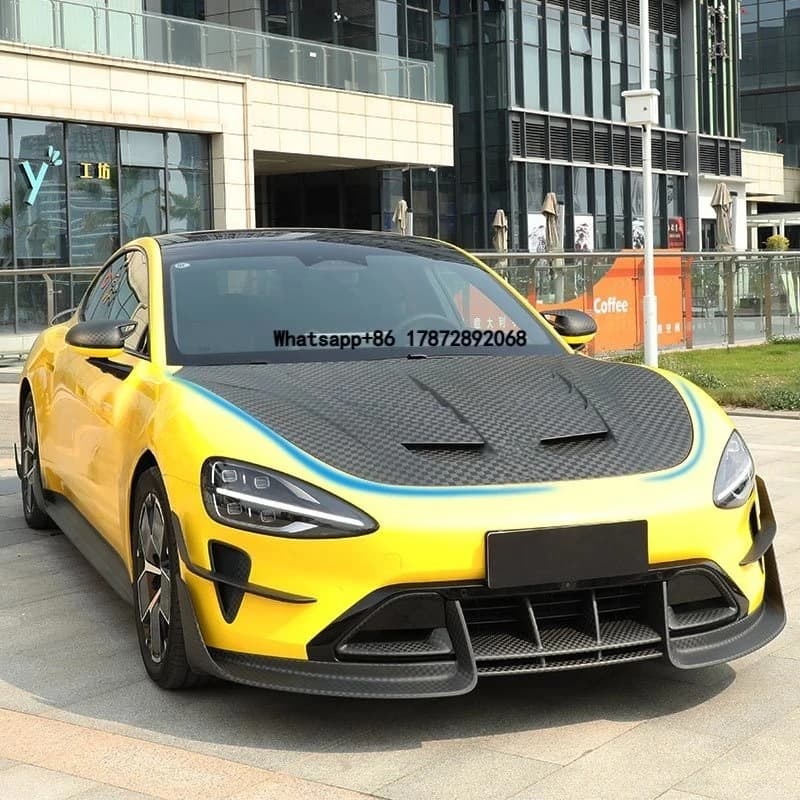 2025 Latest Design Composite Automotive Auto Automobile Electric Car Parts Carbon Fiber Front Hood for Su7 Hood