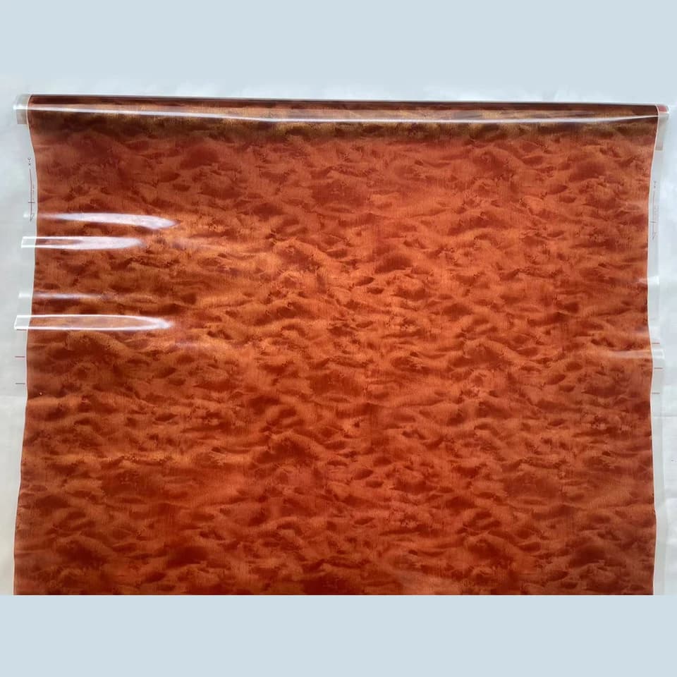 Red Peach Wood Grain Hydro Dip Film 0.5M Wide - DIY Water Soluble Transfer Vinyl for Car Interior, Wood Effect Wrap 191