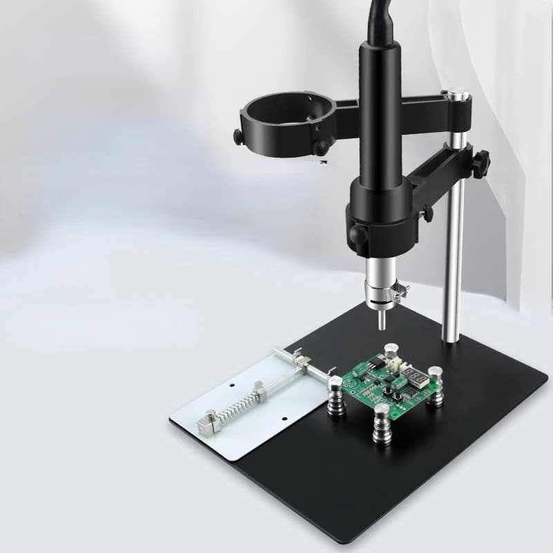 Adjustable Magnetic Heat Gun Stand - PCB Repair Bracket for BGA Rework Station, Hot Air Blower Holder with Clamp
