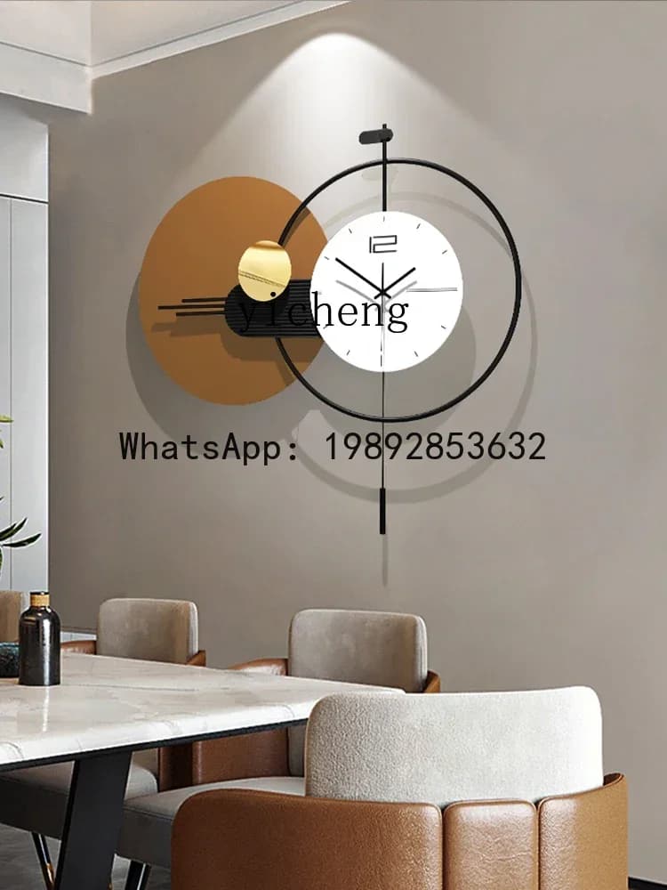 X7 Creative Clocks Simple Modern Atmosphere Restaurant Decoration Painting Clock Wall Watch