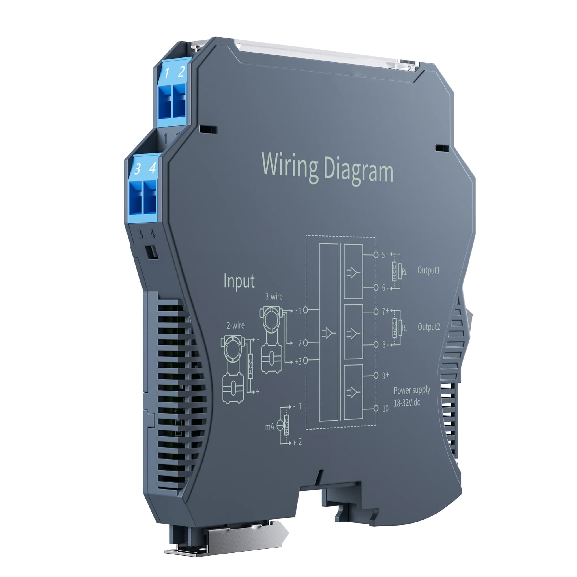 4-20mA Analog Signal Isolator 1 In 1 Out 1 In 2 Out Signal Converter 0-10V 0-5V 1-5V Signal Transmitter