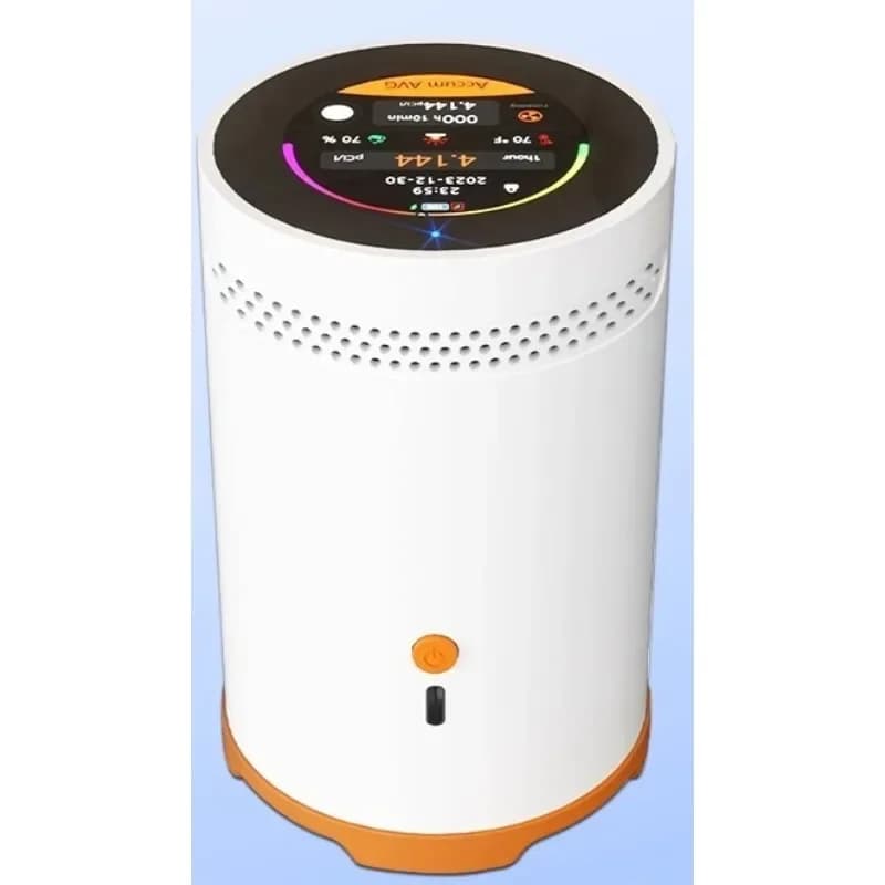 Sewage treatment radon detector