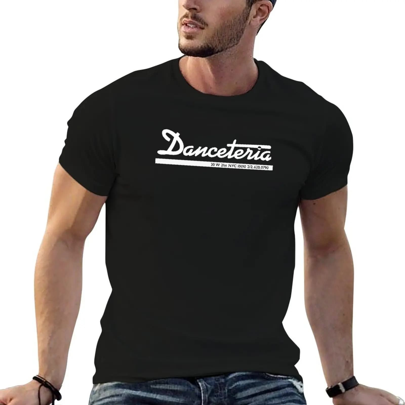 Danceteria - white T-Shirt designer shirts vintage anime shirt mens plain t shirts