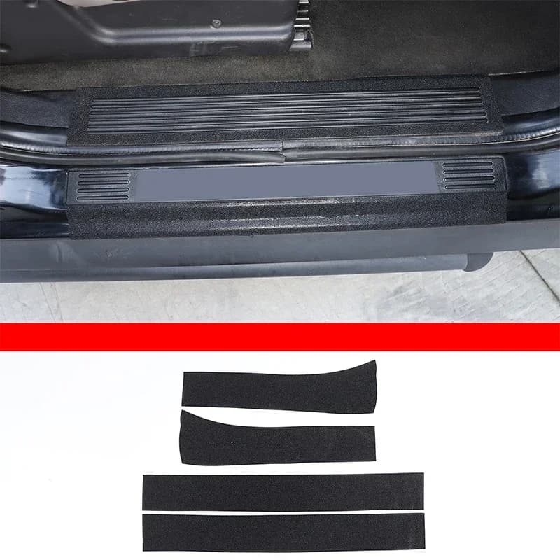 For Hummer H2 2003-2007 PVC Black Car Door Sill Scratch Protection Trim Scratch Scratch Sticker Car Accessories