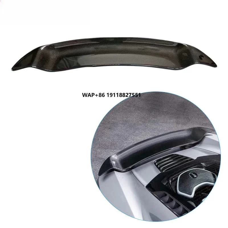 For McLaren 650S and MP4-12C Carbon Fiber Rear Ducktail Spoiler Vor Style V-MC Aero Style Trunk Spoiler Dry Carbon Fiber Wing