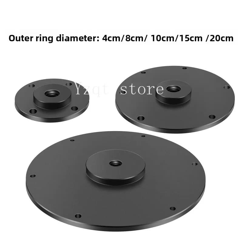 Photographic Equipment Base Metal Flange Monopod Camera Metal Aluminum Alloy 3/8 Hole Load-bearing Outdoor