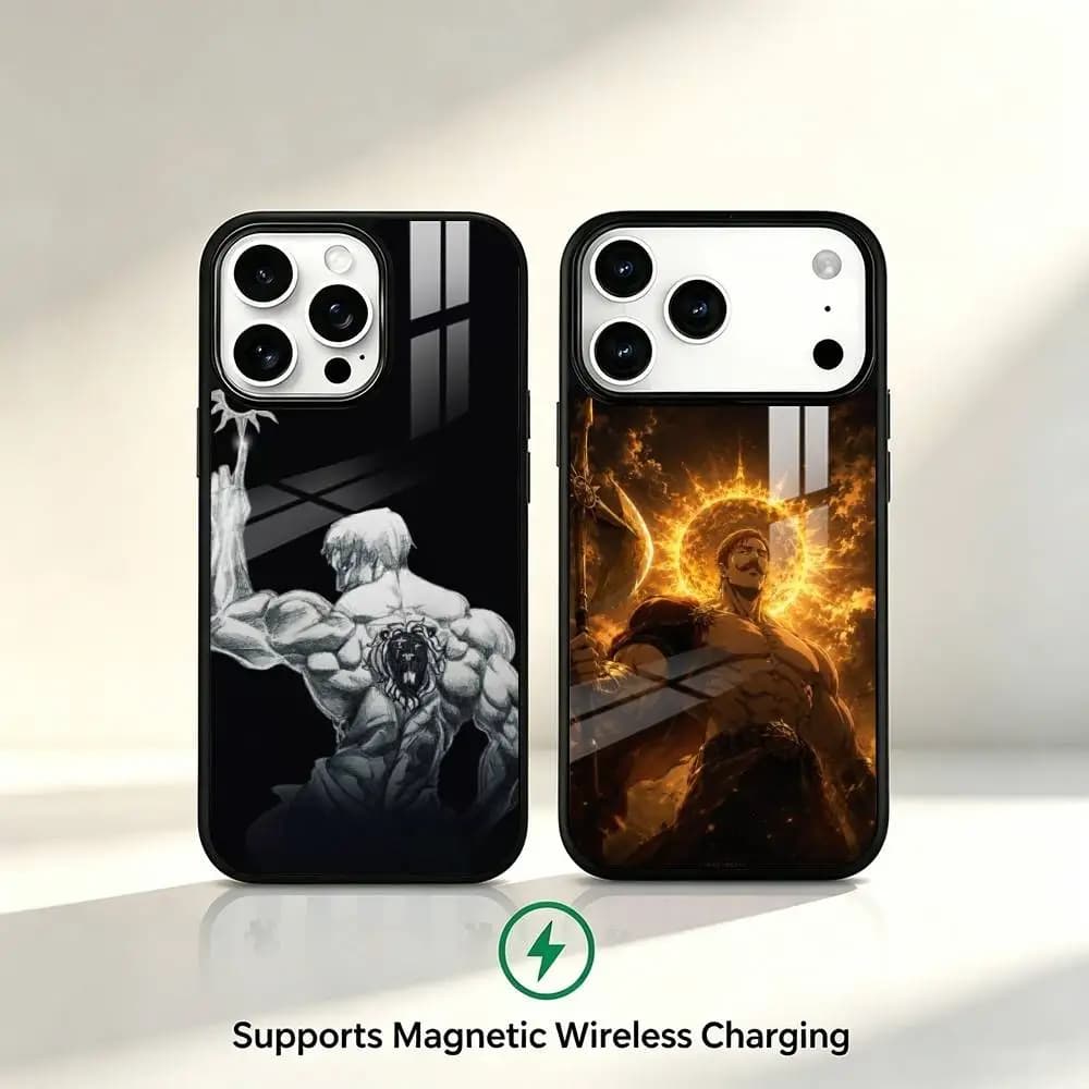 E-Escanor The Seven Deadly Sins Phone Case For iPhone17,16,15,14,13,12,11 Plus,Pro Allows magnetic wireless charging