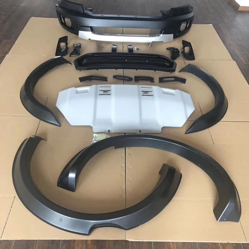 High Quality Facelift Body Kit Compatible With Ranger Updated To Raptor Den Complete Headlight Bumper Grille Set