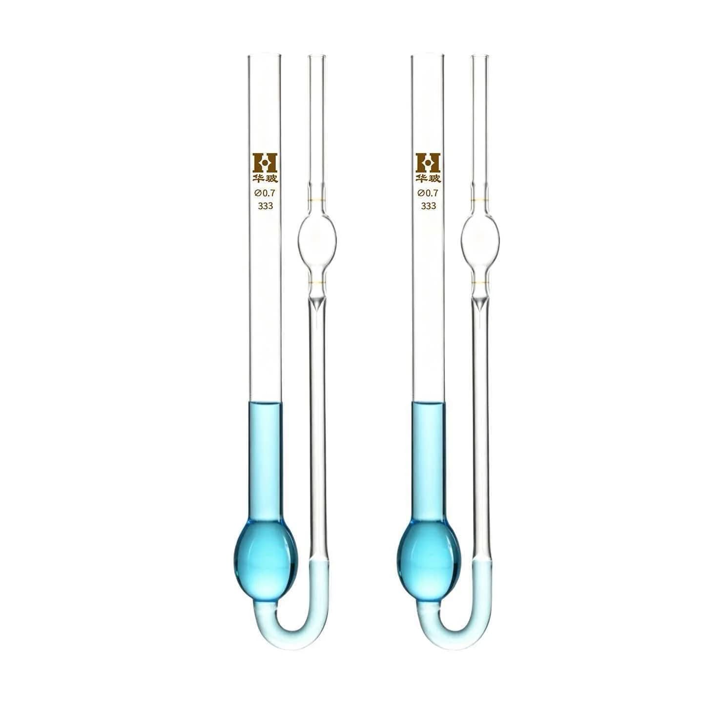 Ostwald Viscometer U-tube Capillary Viscometer for Fluid Viscosity Coefficient Measurement 1831 Type 0.4 0.5 0.7 1.0 1.5mm 1 PCS