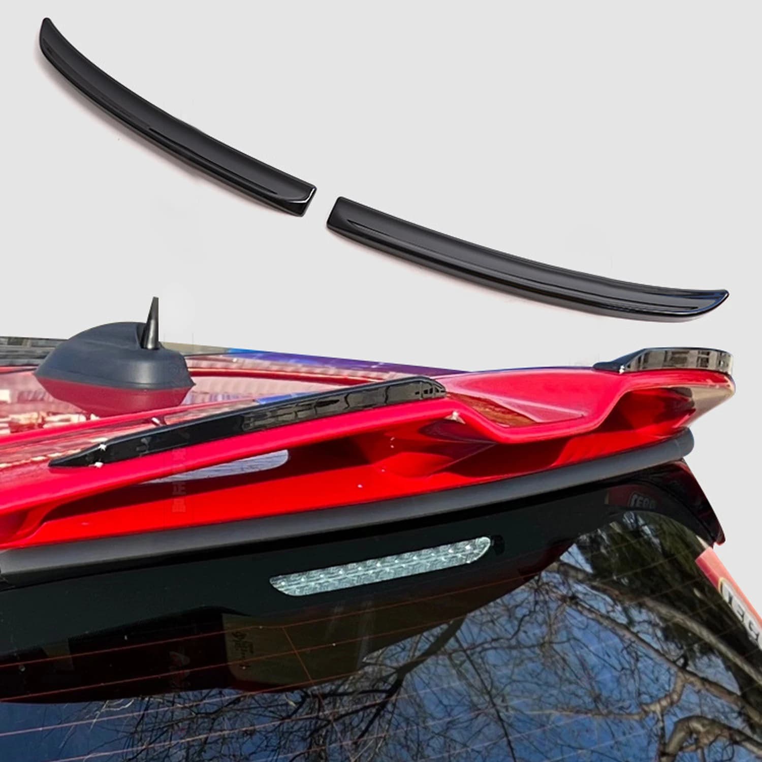 Car Accessories For MINI Cooper F54 F55 F56 F57 F60 2014-2023 S/JCW Rear Wing Trim Spoiler Extension Lip Fins