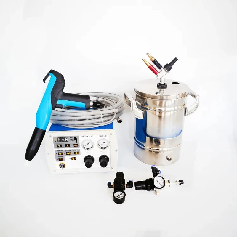 Portable Electrostatic Powder Coater with Small Powder Hopper Spray