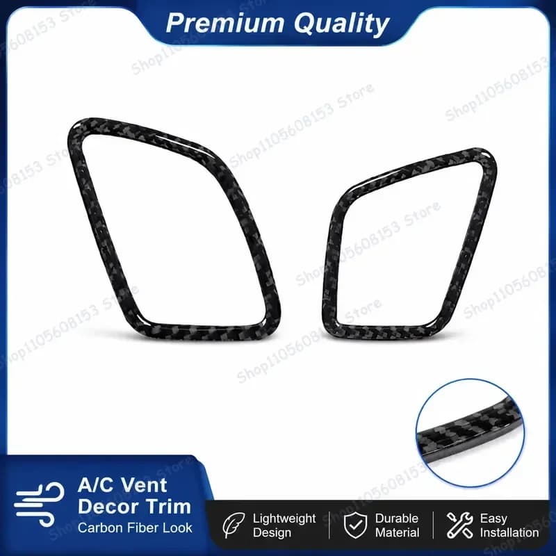 For BMW X3 2011-2017 Interior Carbon Fiber Defogger Vent Trim Sticker Decorative Air Vent Cover Automotive Accessory