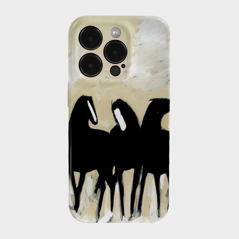 Black Horse Arrives Success Phone Case for IPHONE 17 Air 16E 15 PROMAX 14 Plus 13 12 MINI 11 PRO 16Plus XR Acrylic Phone Cover
