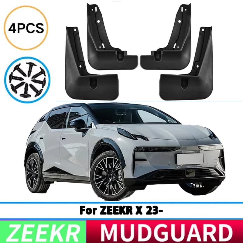 Suitable for Zeekr X 2023-2025 front and rear wheel mudguards, car tire mudguards, splash guards, and automotive accessories.