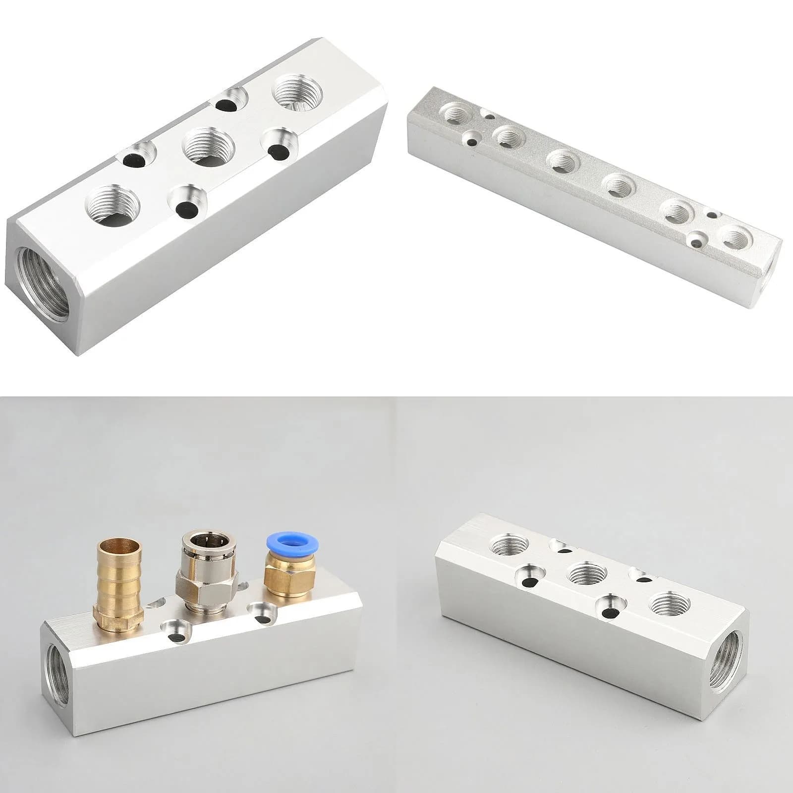 Pneumatic Air Manifold Distributor Block Quick‑Connect Multi‑Port Air Splitter Coupler Pneumatic System Accessory