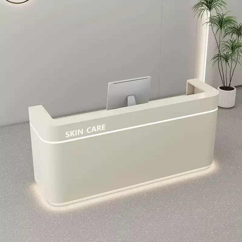 CX beauty salon bar checkout page hairdresser paint front desk clothing store, reception desk