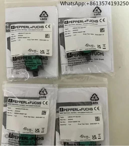PEPPERL+FUCHS Ultrasonic Sensor UB400-F77-E2-V31