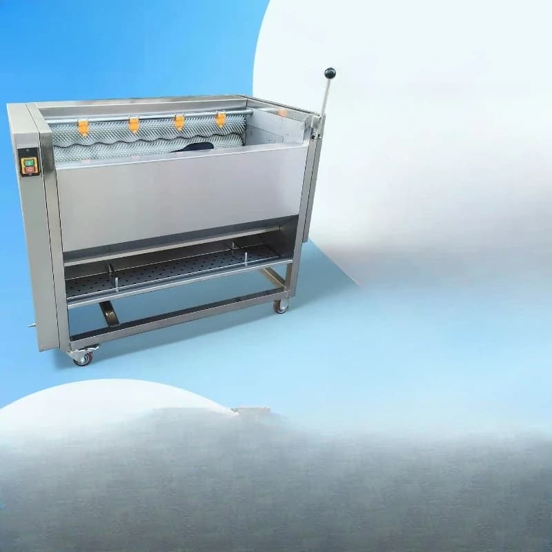 Potato peeler, commercial fully automatic brush type electric cleaning peeler