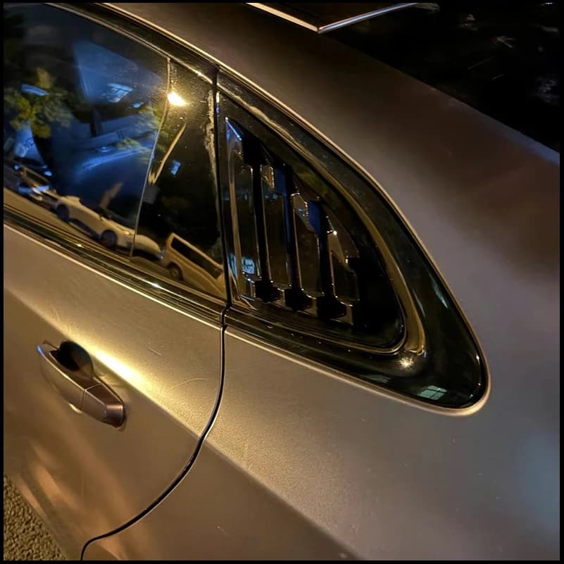 Car Styling For Chevrolet Malibu 2016-2020 Rear Window Blind shades Louver Vent Sill Molding Cover Sticker Trim Accessories