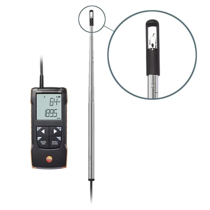 Digital hot anemometer is a high-precision handheld instrument used to measure air flow