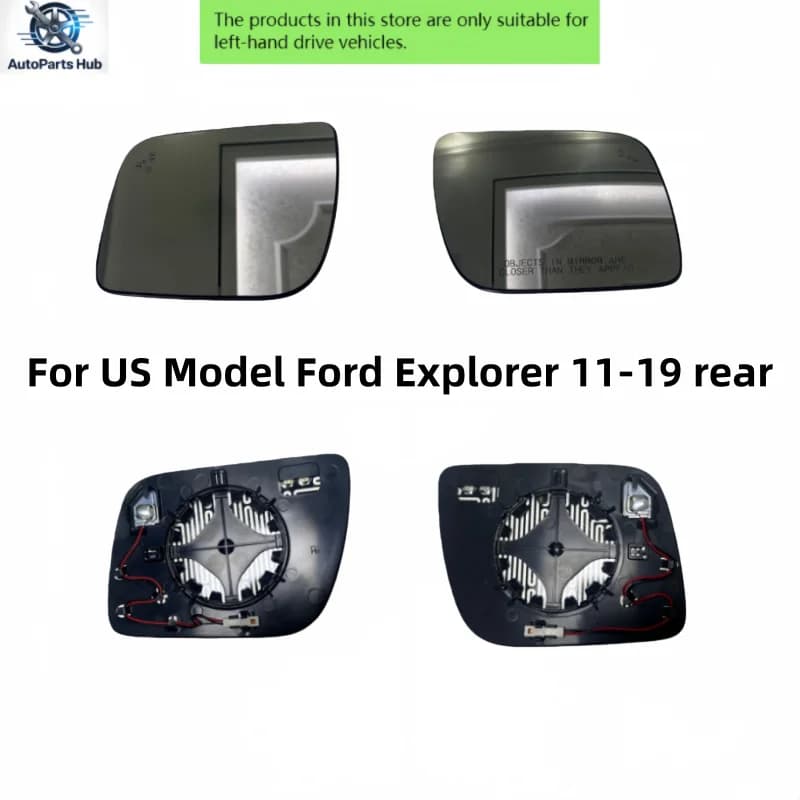 For US Model Ford Explorer 11-19 rear view mirror parallel auxiliary blind spot lens reflector BSD Car blind spot heating mirror