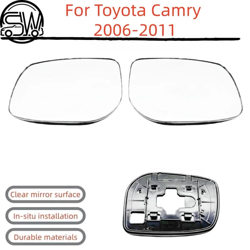 For Toyota Camry 2006‑2011 Rearview Mirror Glass Without Heating.