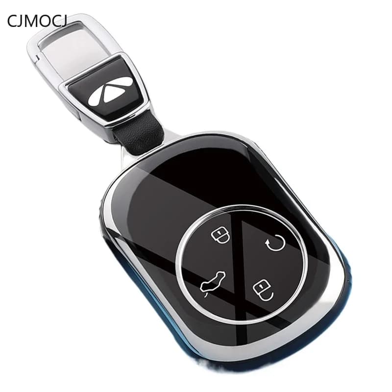 For 2024 Chery Fengyun T9 T10 Key Case Cover, TPU Soft Protective Car Key Fob Shell,Shockproof Smart Keychain, Chery Accessories