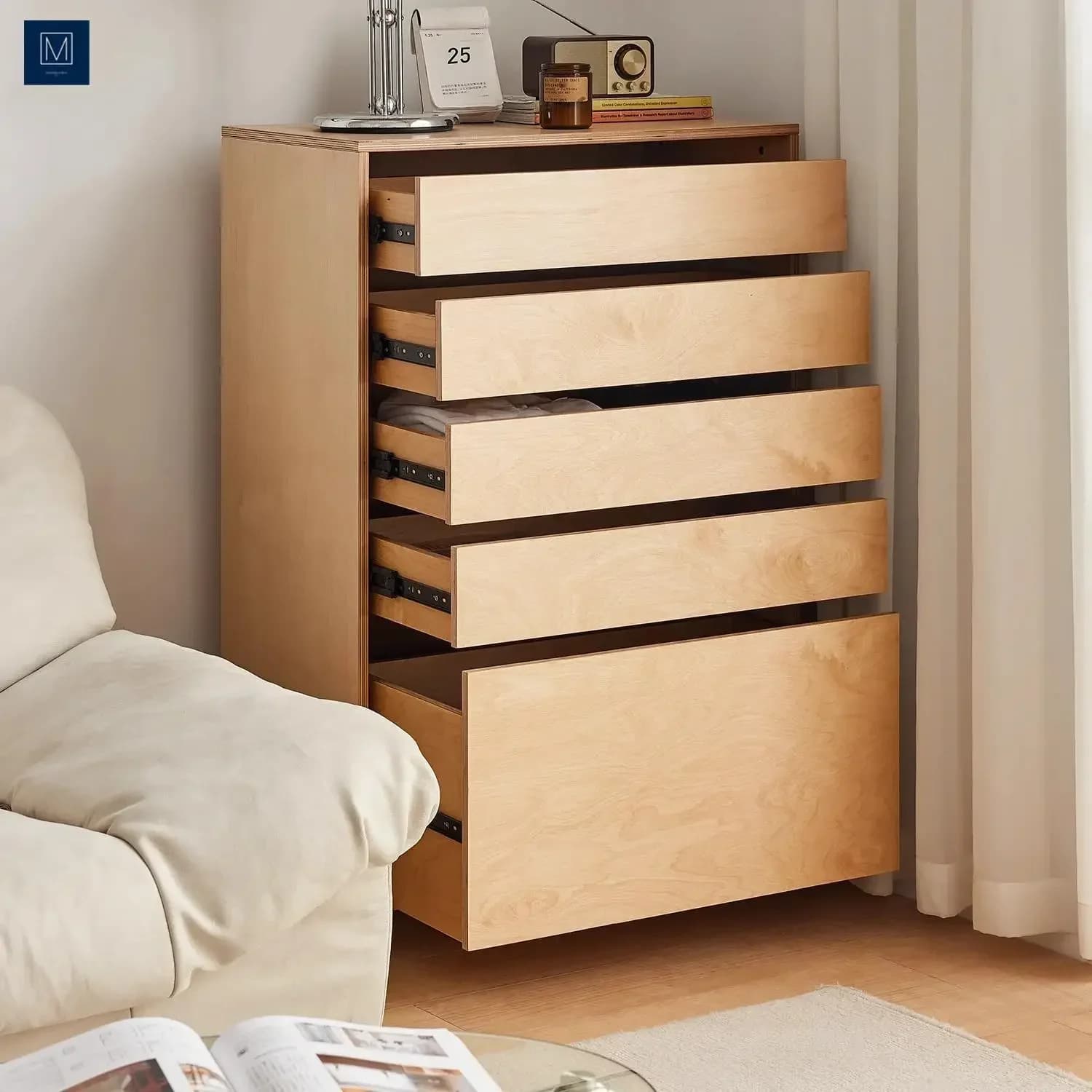 y14- simple chest cabinet, living room sofa side cabinet, bedroom storage cabinet, Nordic ocean board chest, medieval