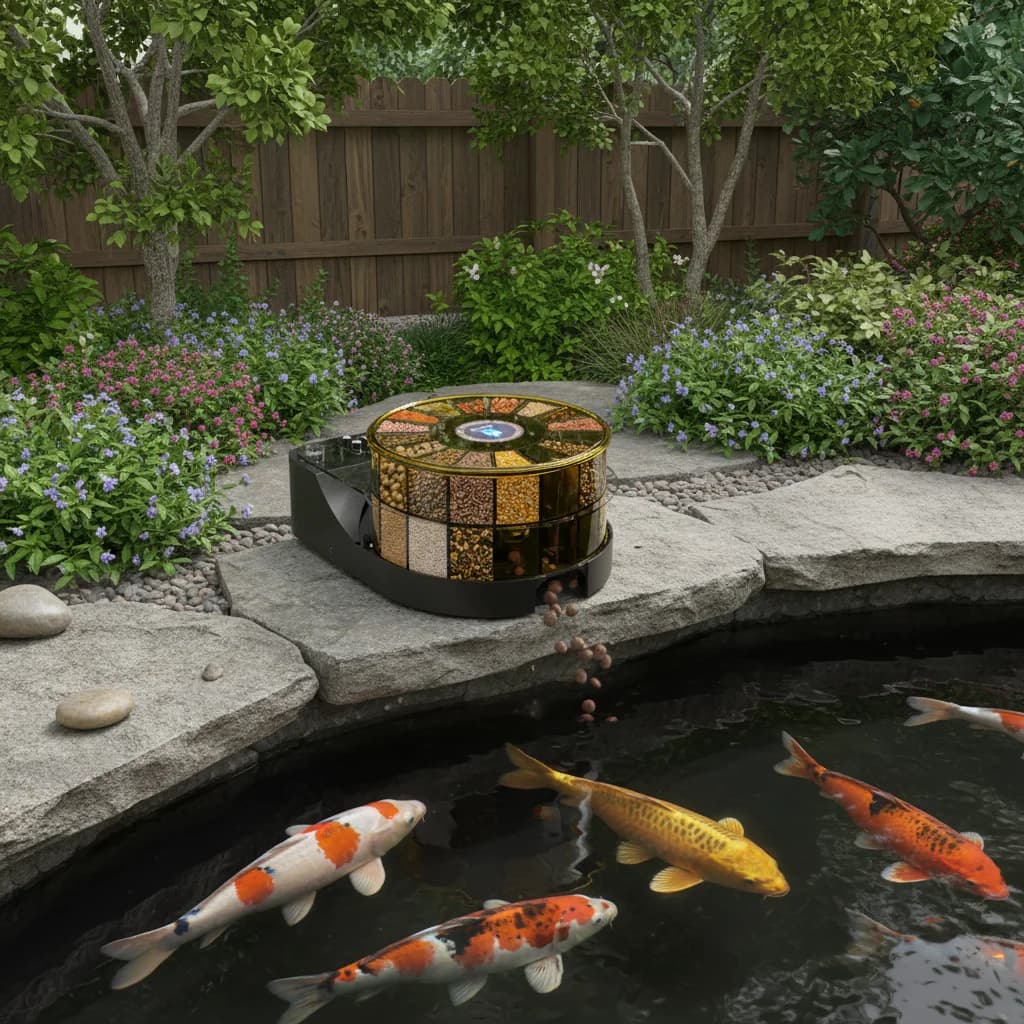 USB Automatic Timing Fish Feeder Plastic Aquarium Wifi Smart Automatic Fish Feeder for Goldfish Shrimp Koi Fish