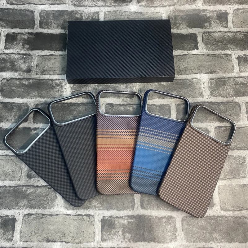 Kevlar Case for IPhone17ProMax Magnetic Carbon Fiber Cover New
