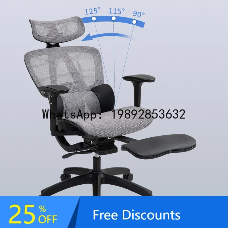 Computer Office Chair Long Sitting Gaming Backrest Chair Home Study Ergonomic Chair
