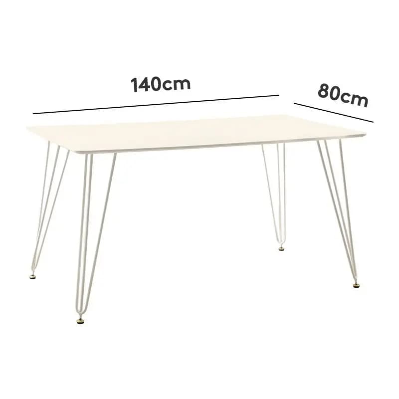 Household small apartment is simple, dining table rectangular table and chairs
