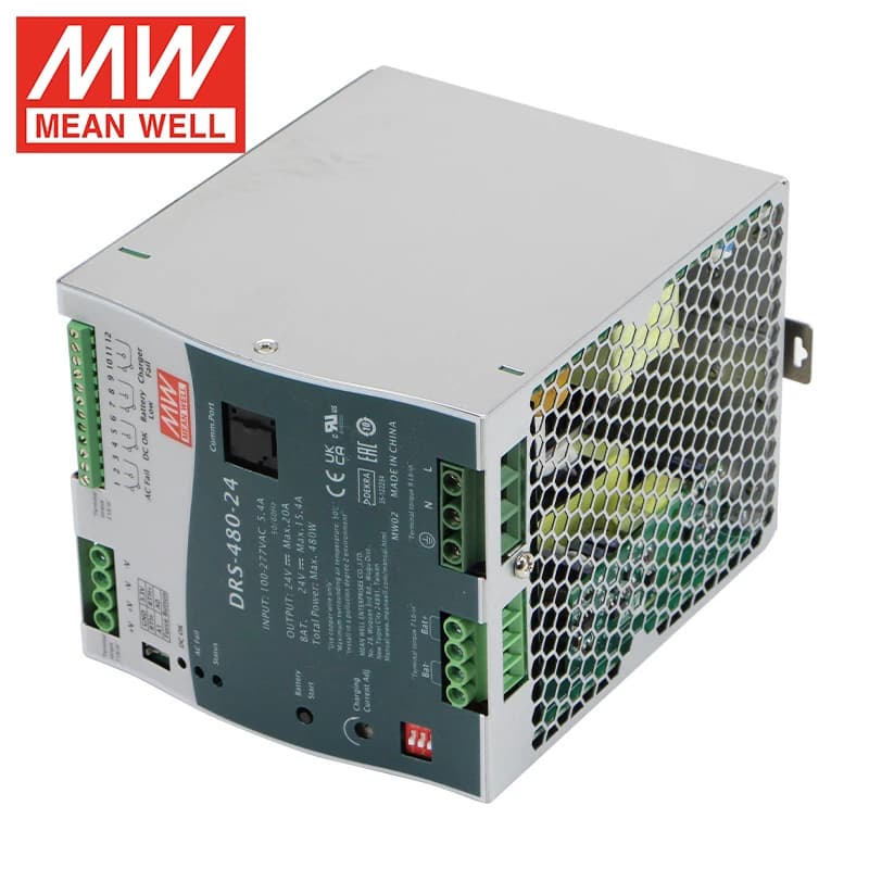 Mean Well DRS-480-24 480W 12V 24V 48V Uninterruptible Power Supply Emergency Starting Power Supply Smps Meanwell