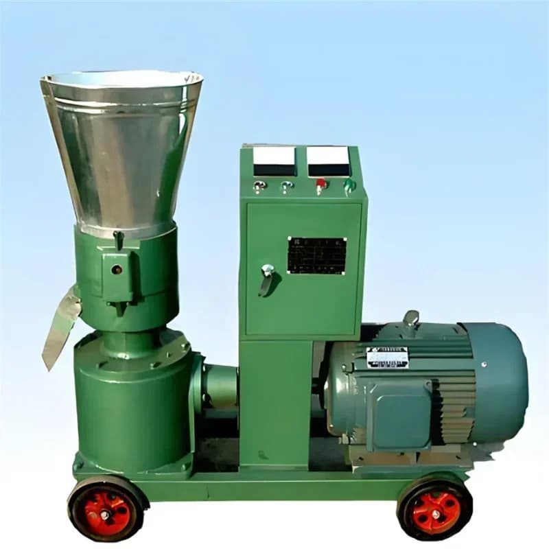 Hot Sales 80-1200 Kg/h Household Mini Chicken Feed Pellet Machine Factory Flat Mold Small Animal Feed Pellet Machine Cheap