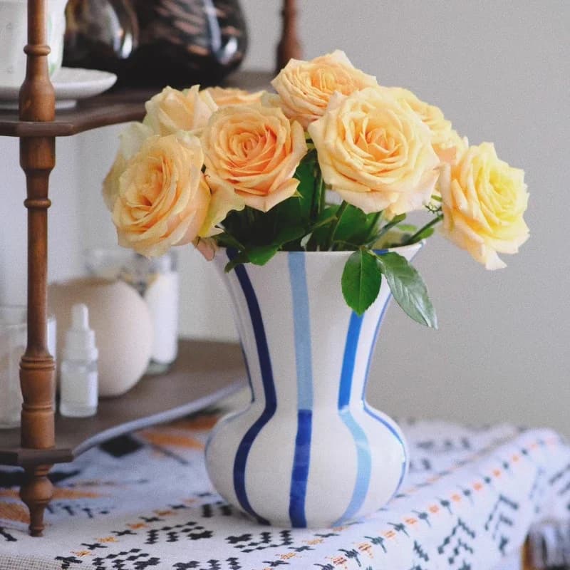 Nordic hand-painted ceramic vases,home decor ornaments,living room dining table flower arrangement containers,Mother's Day gifts