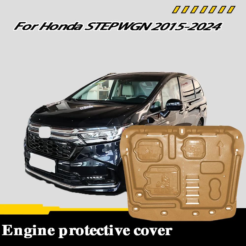 Vehicle - Specific Splash - Proof Durable Sturdy Engine Undercover And Lower Mudguard For Honda ‌STEPWGN‌ 2015-2024 2.0L