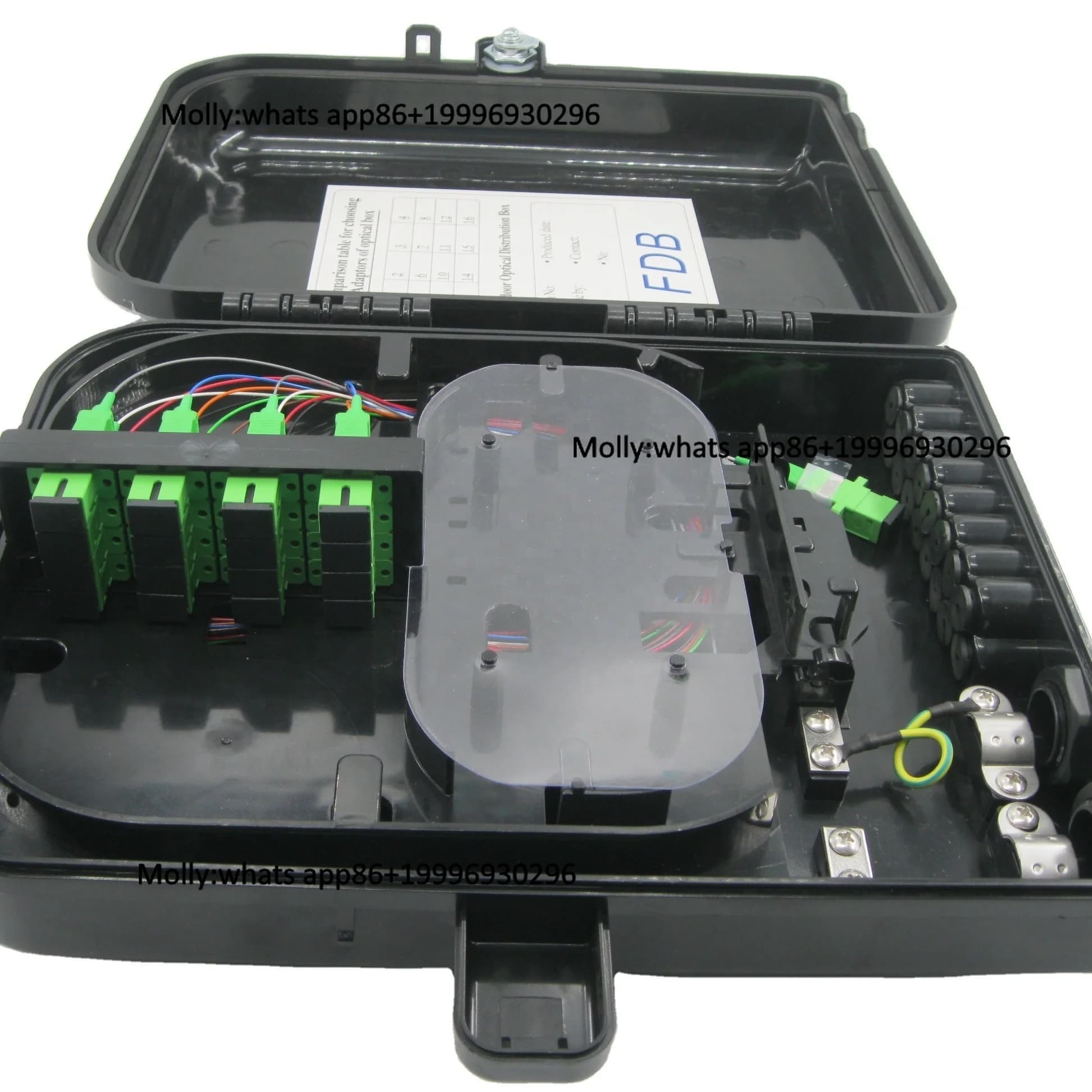 ftth 16ports  distribution  box   termination  nap box  Wall Box  type Roseta 8 ports