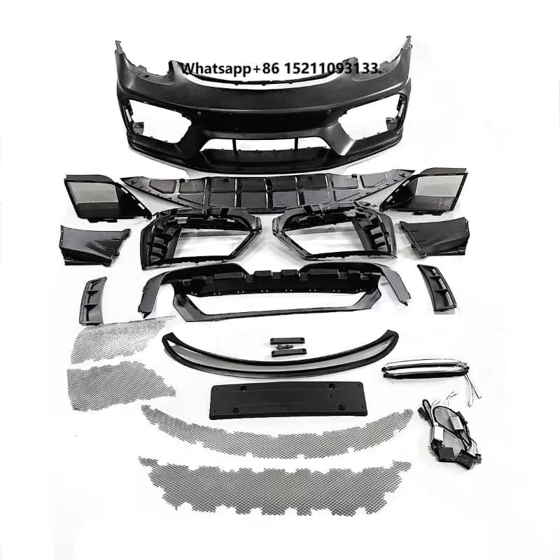 Auto Body Systems Car Parts Body Kit Front Bumper Assembly with Grill for  718/981upgrade to GT4 Style Body Kits