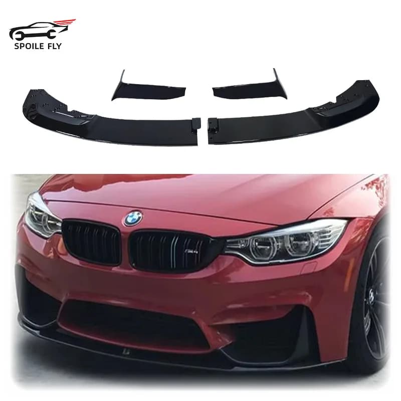2014 - 2020 For BMW 4 Series F32 F33 F36 430i 435i 440i M4 Bumper Conversion M Performance Style Front Lip Splitter Diffuser
