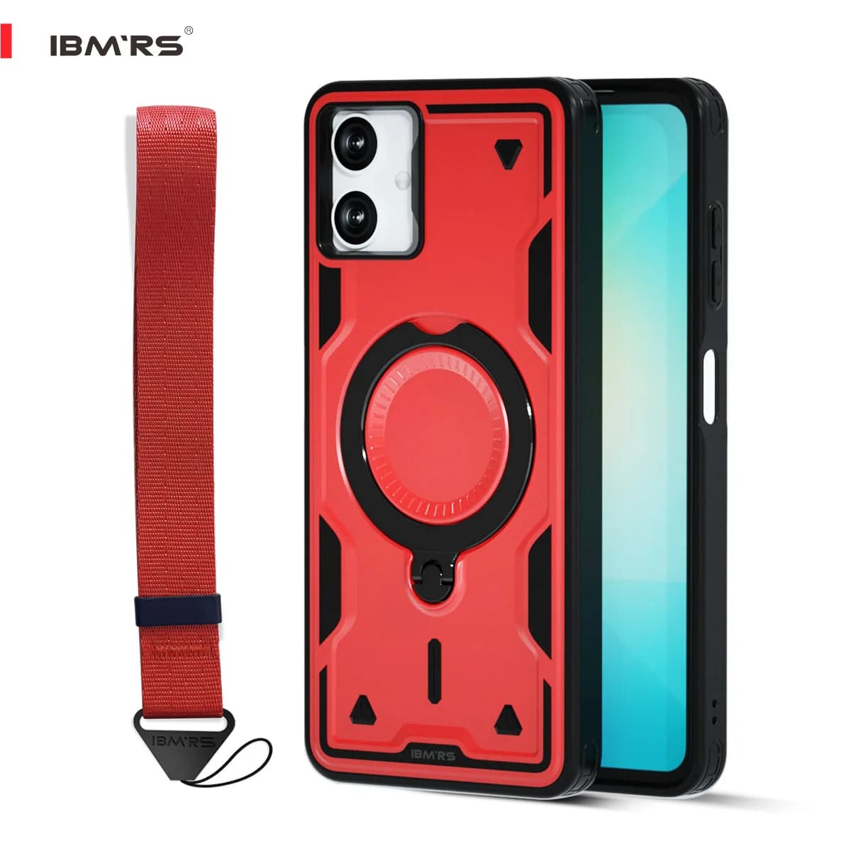 For Samsung S25 Edge/XCover7 Pro Case, [Magsafe Compatible] 3-in-1, Magnetic Kickstand & Lanyard Hole Protective Case