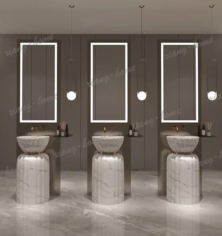 PG art wash basin, bathroom integrated floor-to-ceiling wash table, column basin