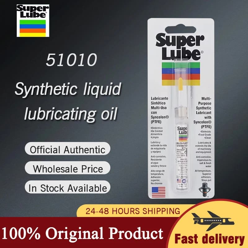 Super Lube 51010 Synthetic Oil with Syncolon (PTFE) Multi Purpose Food Grade Lubricant 0.24oz Precision Oiler