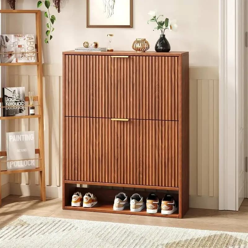Italian Modern Shoe Cabinet Nordic Wood Dustproof Entryway Storage Shoe Cabinet Living Room Schuhschrank Furniture For Home